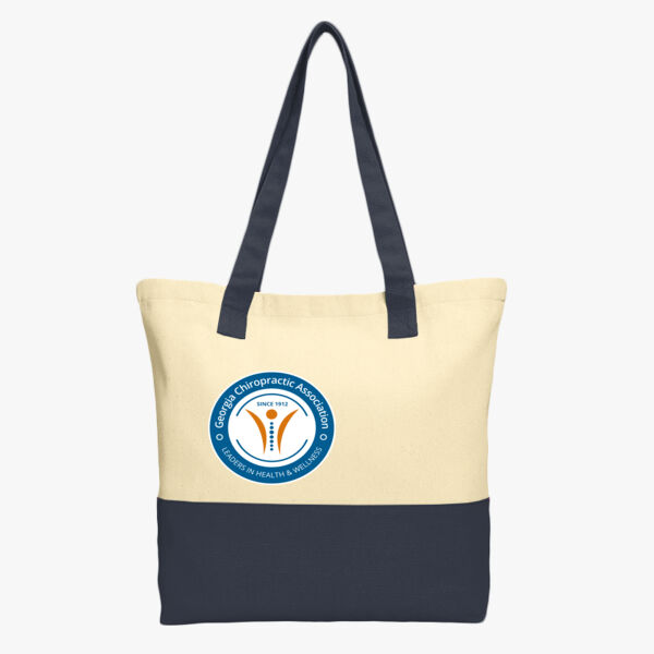 Colorblock Cotton Tote Thumbnail